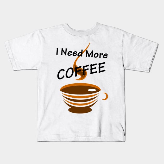 Artistic Cup Of Coffee 1 Kids T-Shirt by LironPeer